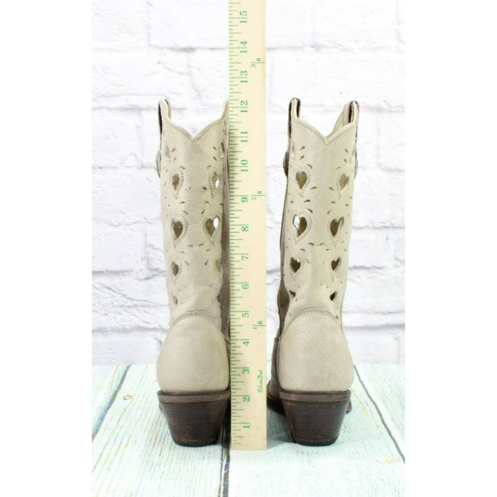 Durango Tan Leather Pull On Cushioned Pointed Toe Western Boot Size 7.5 M - Picture 6 of 8